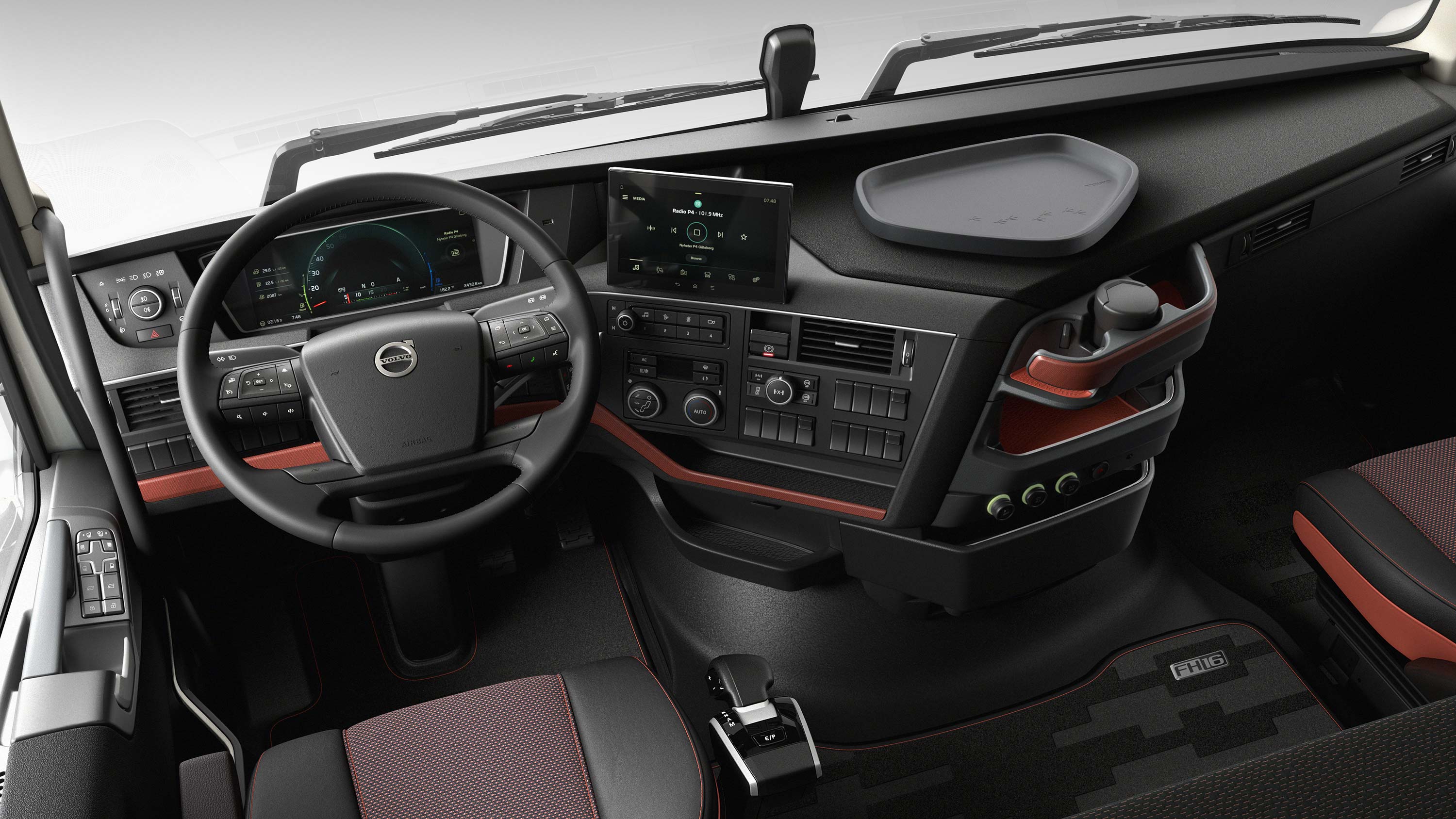 Volvo FH16 駕駛員介面讓駕駛員輕鬆掌控一切。