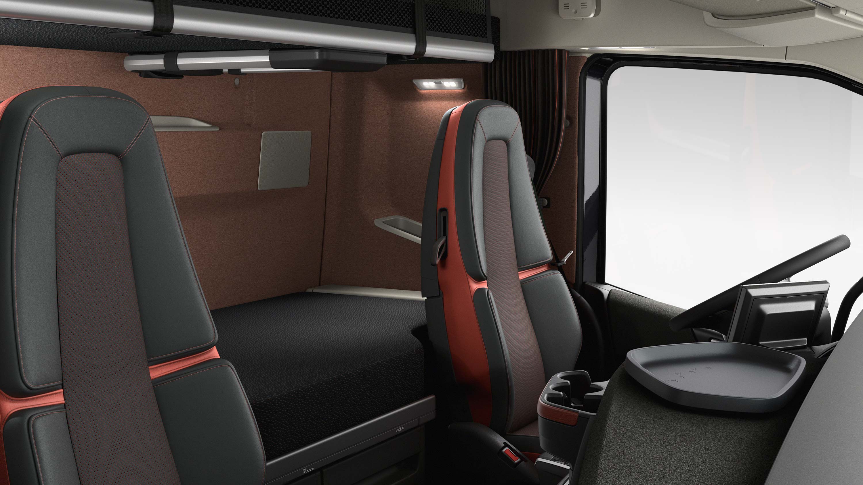 Volvo FH16 提供舒適的休息設施。